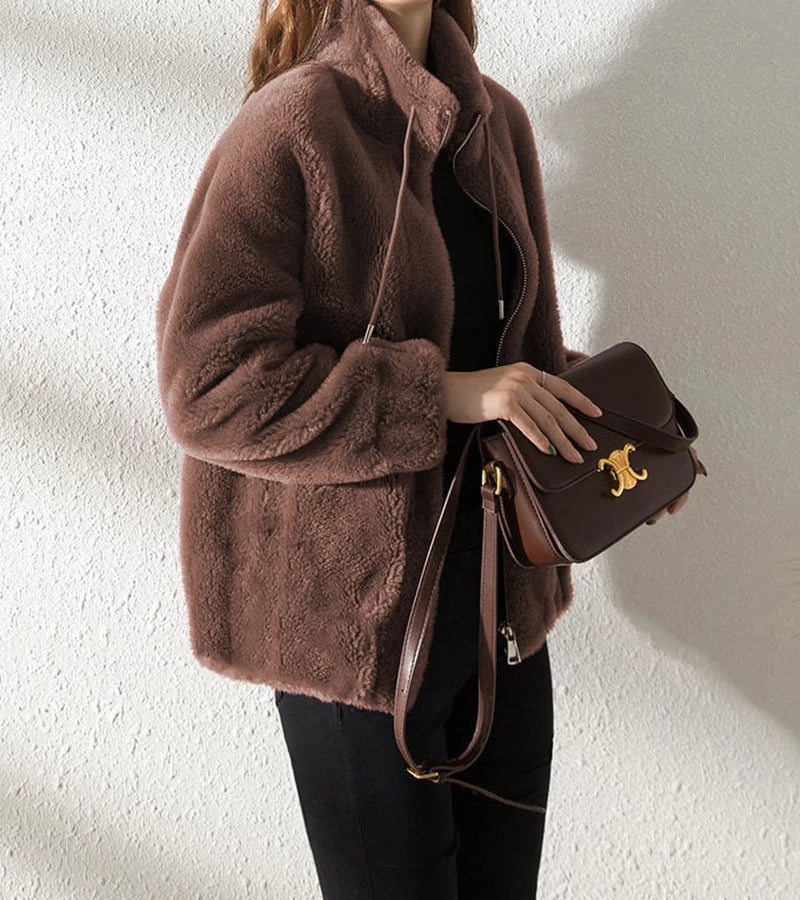 Marry | Soft Fleece Jacket with High Collar