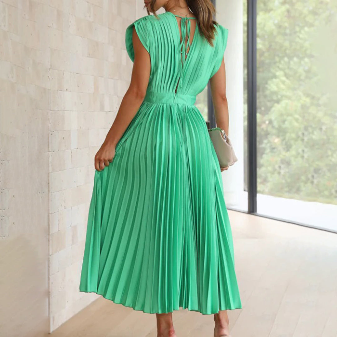 Caitlin | Elegant Pleated Summer Dress