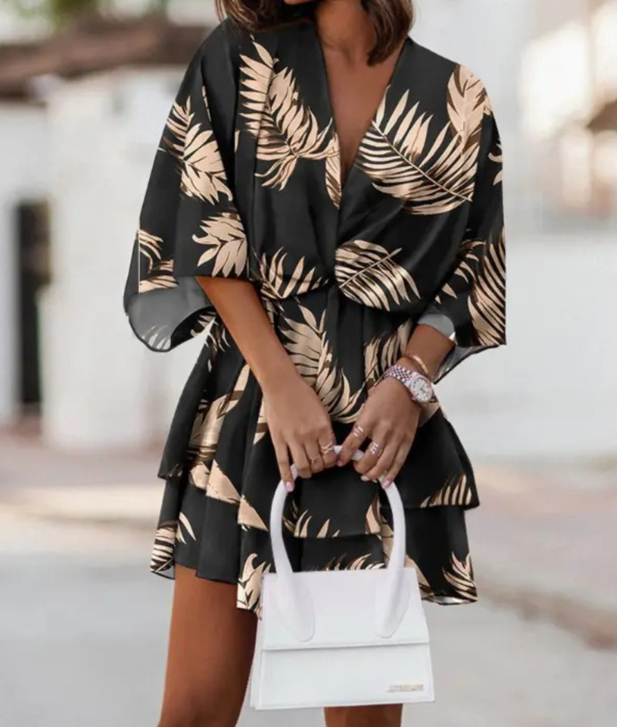Bianca | Stylish Floral Casual Mini Dress