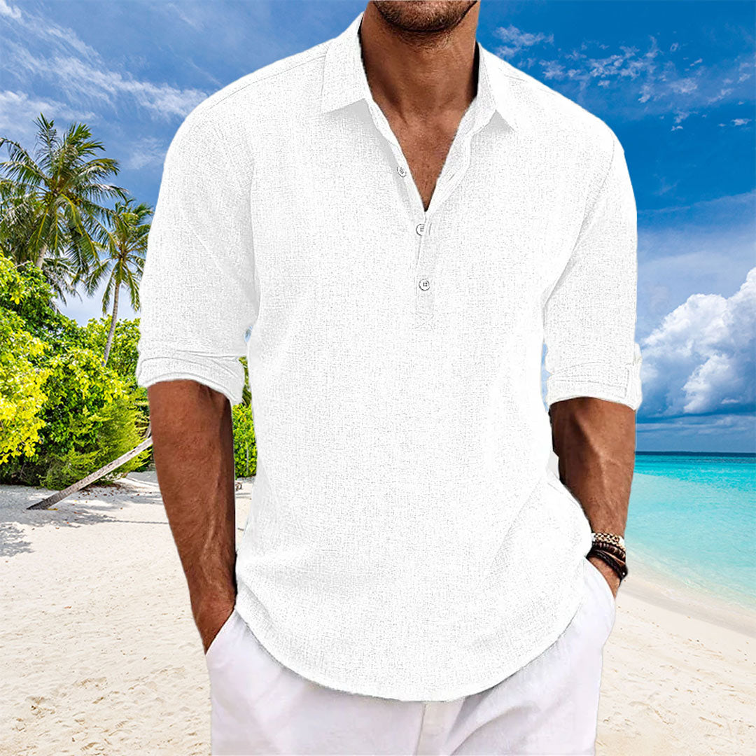 Ebbe | Casual Linen Long-Sleeve Shirt