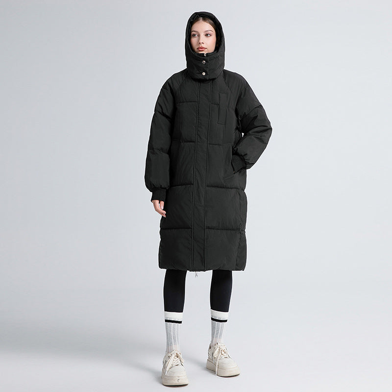 Gigaty™ | Classic Hooded Long Puffer Coat