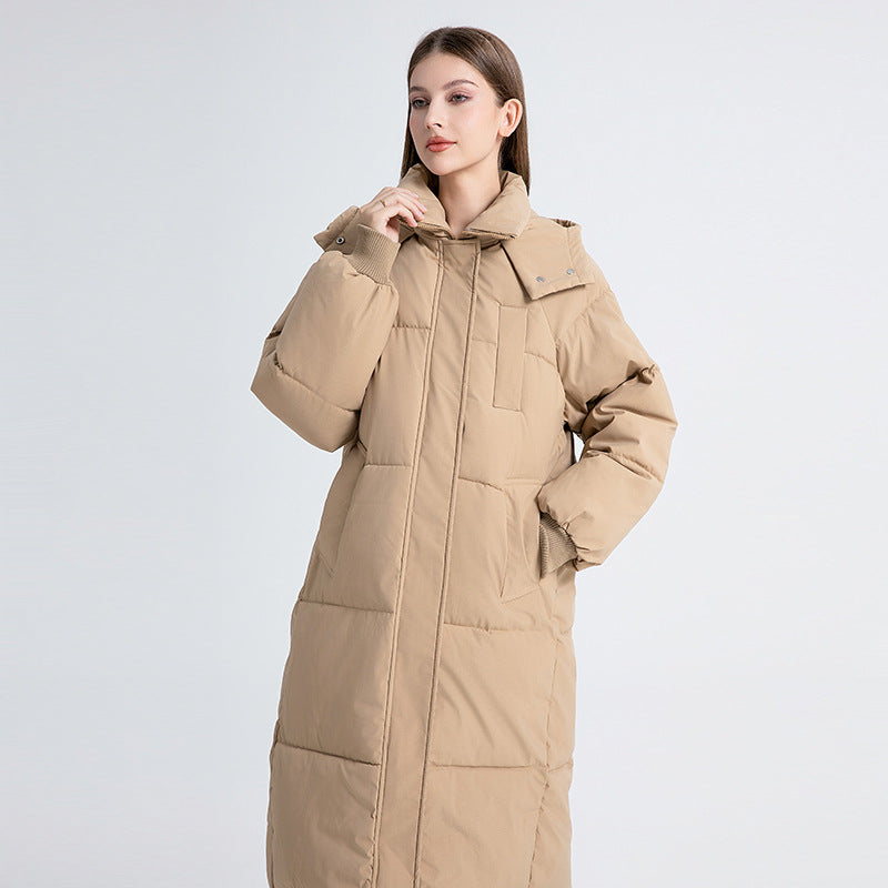 Gigaty™ | Classic Hooded Long Puffer Coat