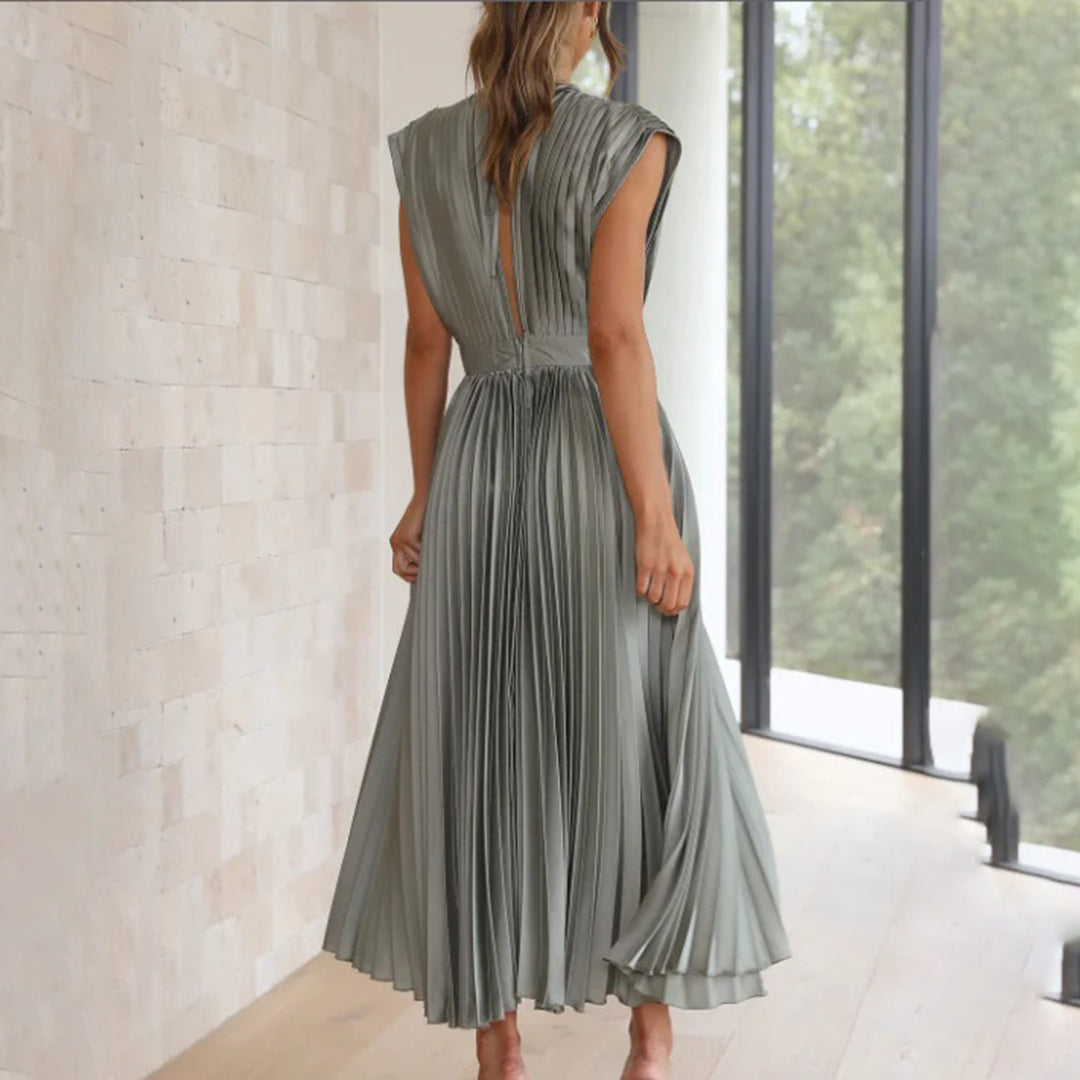 Caitlin | Elegant Pleated Summer Dress