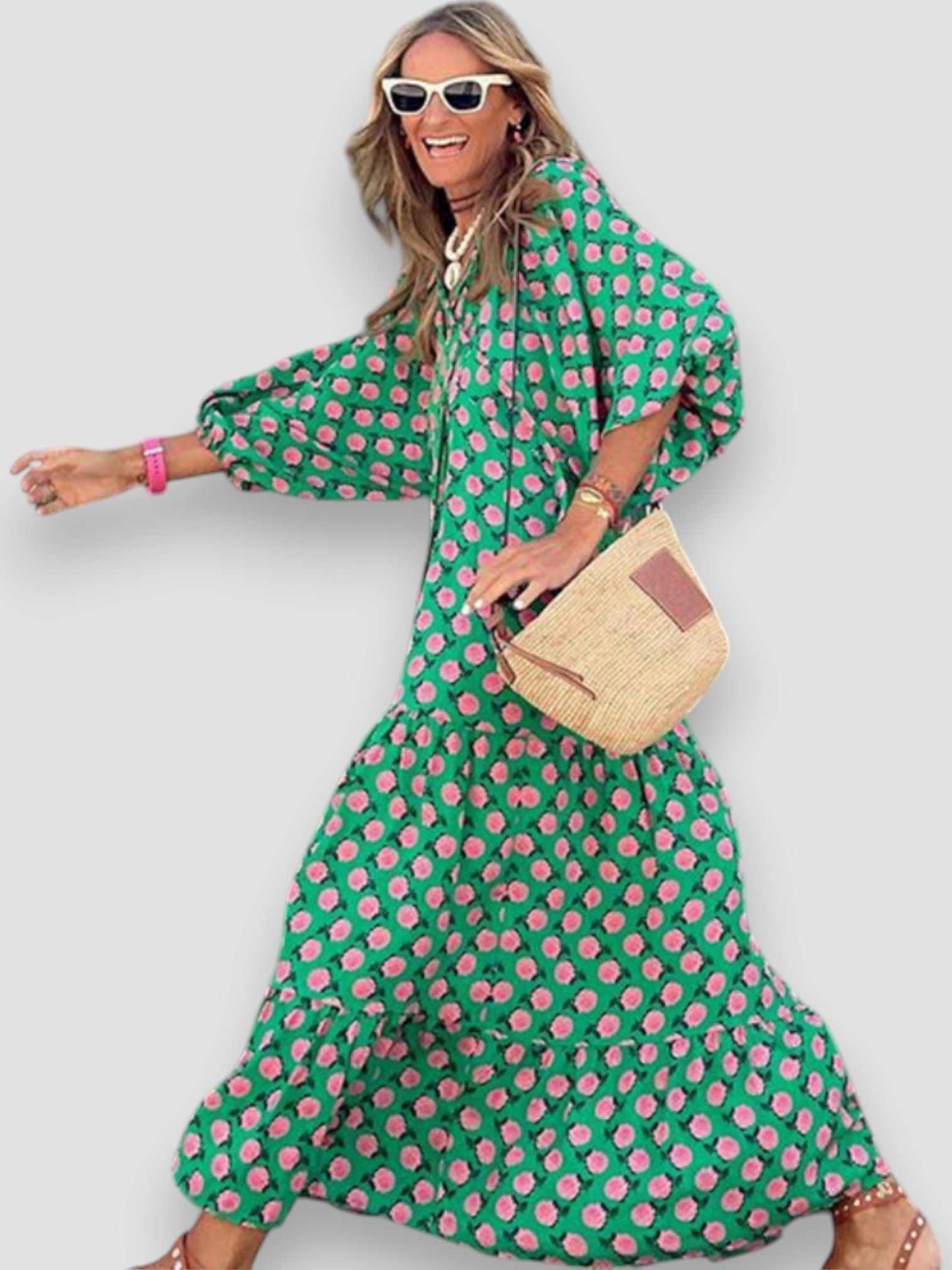 Donna | Stylish Vibrant Floral Dress