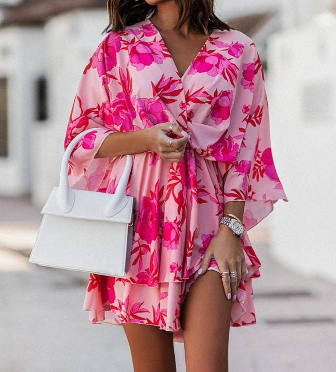 Bianca | Stylish Floral Casual Mini Dress