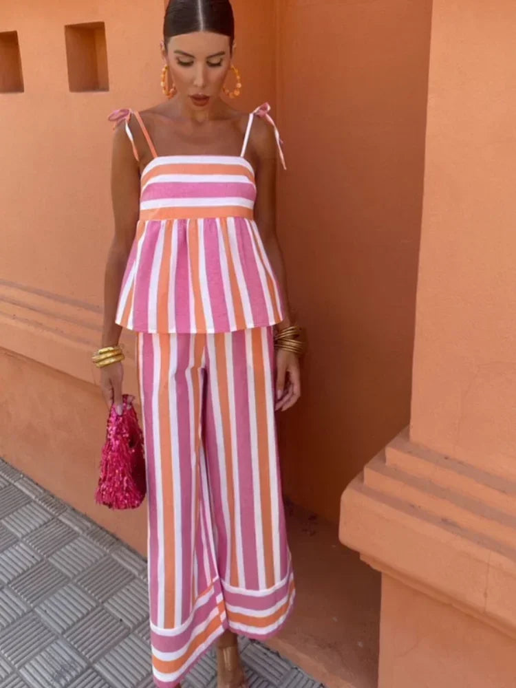 Angela | Breezy Striped Summer Co-Ord