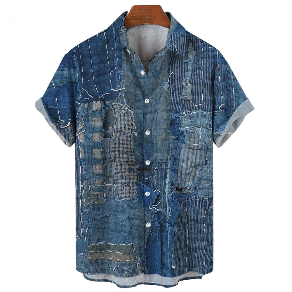 Fredrik | Geometric Patchwork Shirt