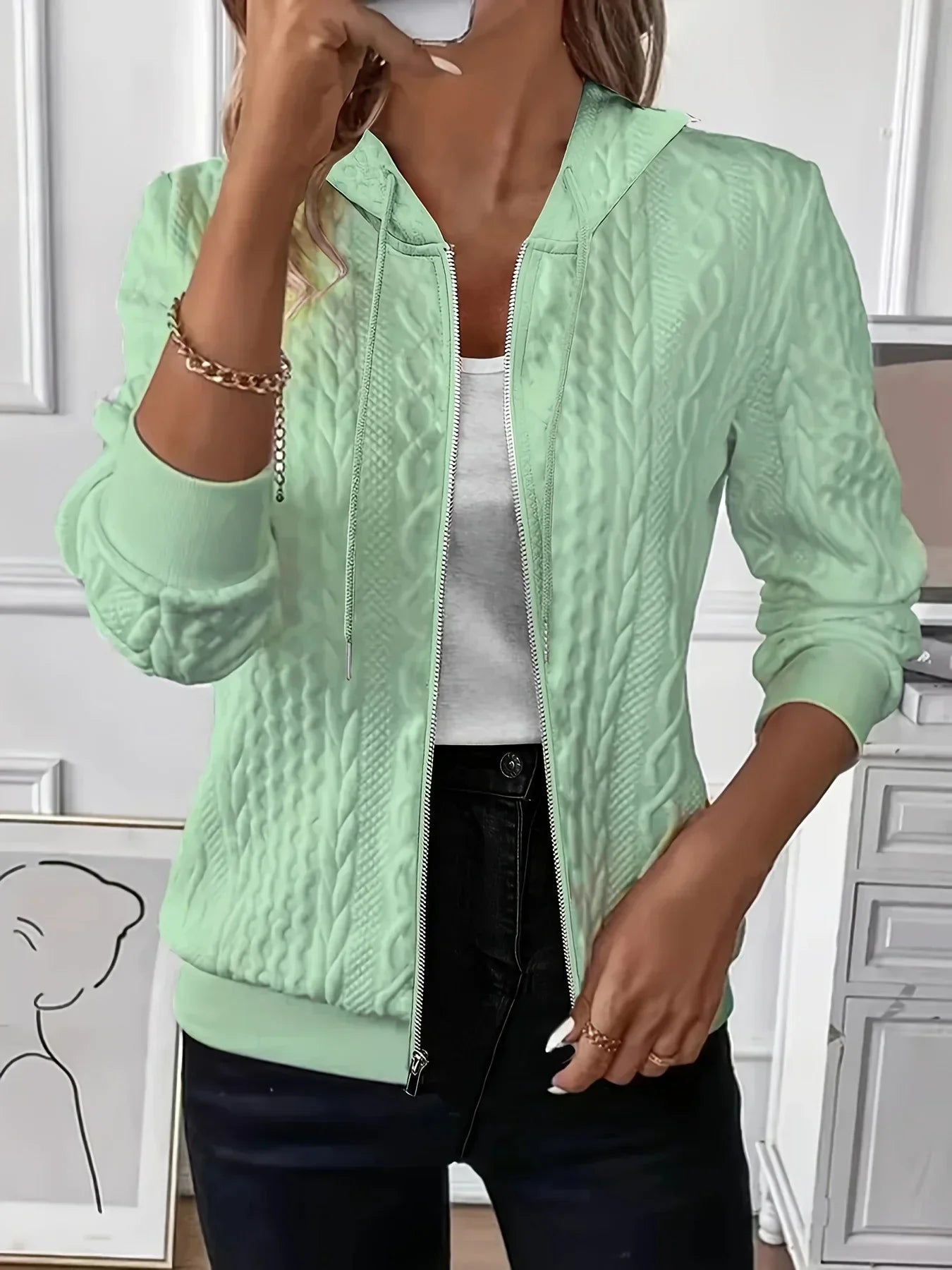 Lena™ - Hoodie with zipper
