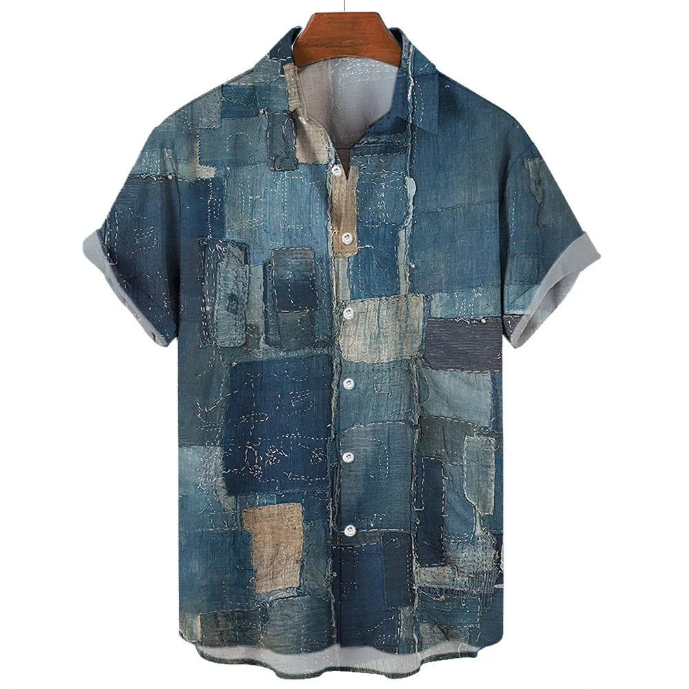 Fredrik | Geometric Patchwork Shirt