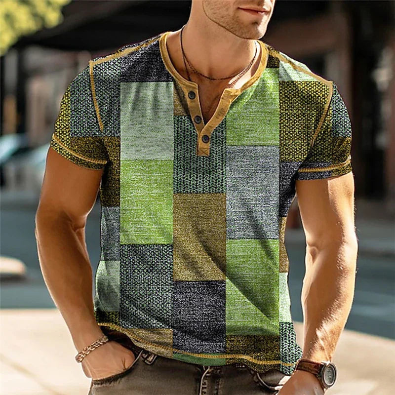 Benjamin | Color Block Patchwork Shirt