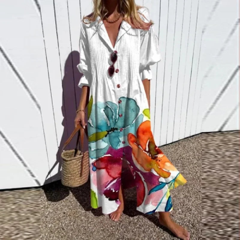 Bella | Casual Printed Relaxed Maxi Dress