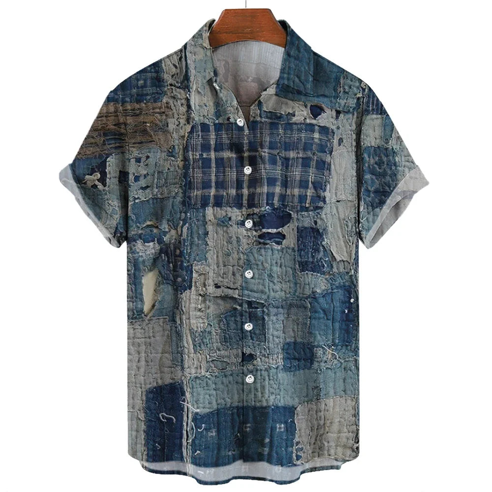 Fredrik | Geometric Patchwork Shirt