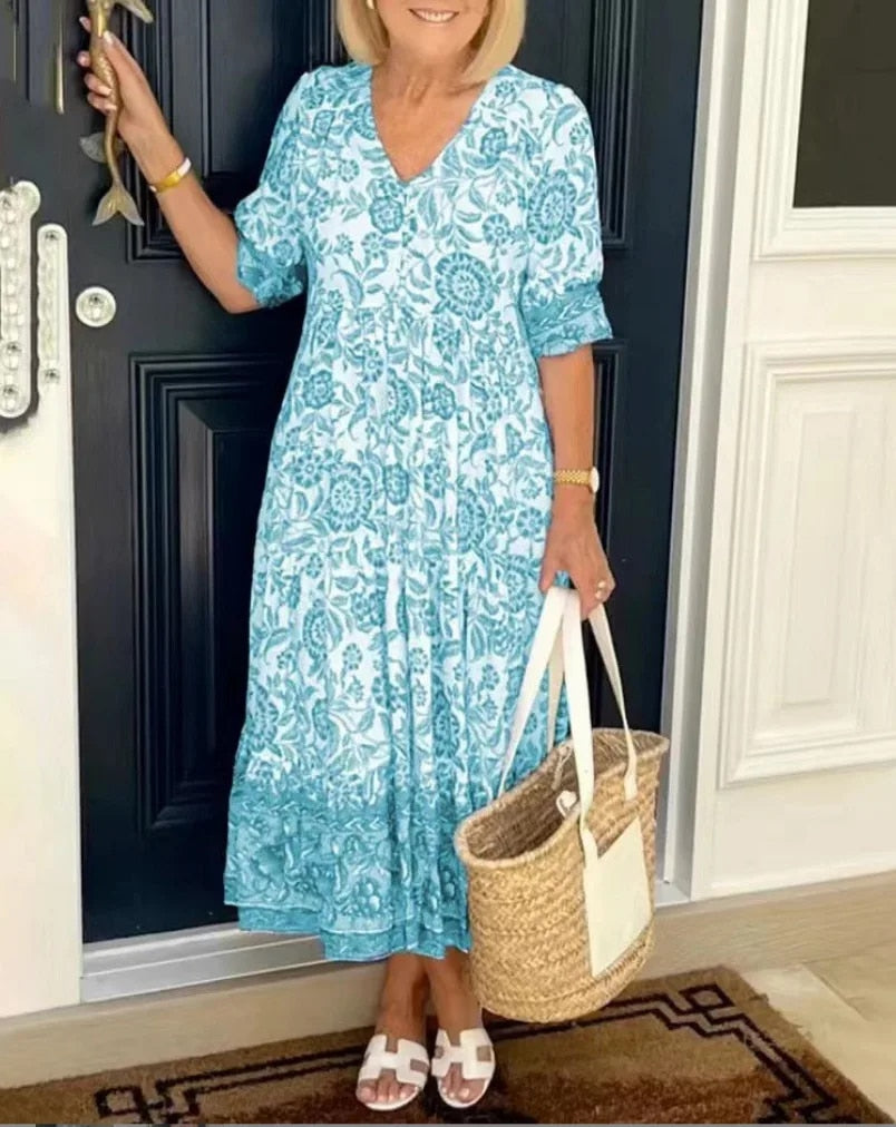 Camila | Stylish Bloom Veranda Dress