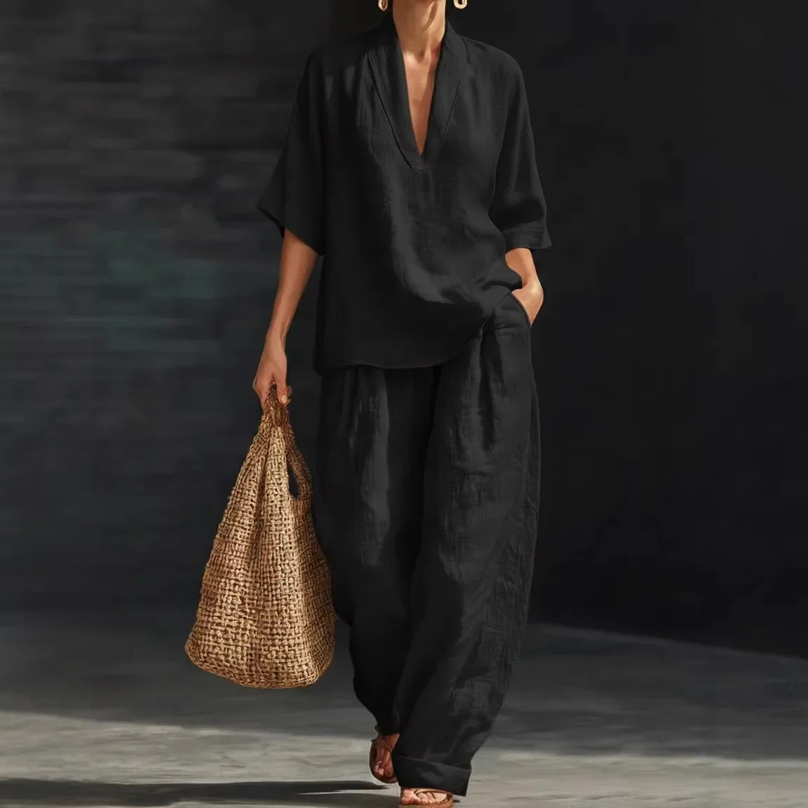 Nemora™ | Cotton Linen Set with a Minimalist Design