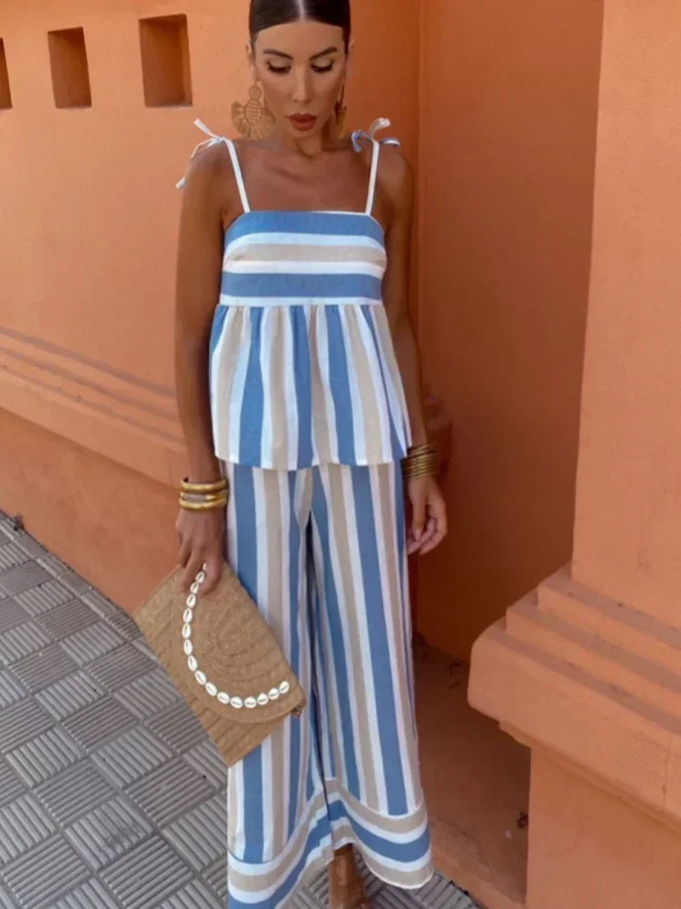 Angela | Breezy Striped Summer Co-Ord