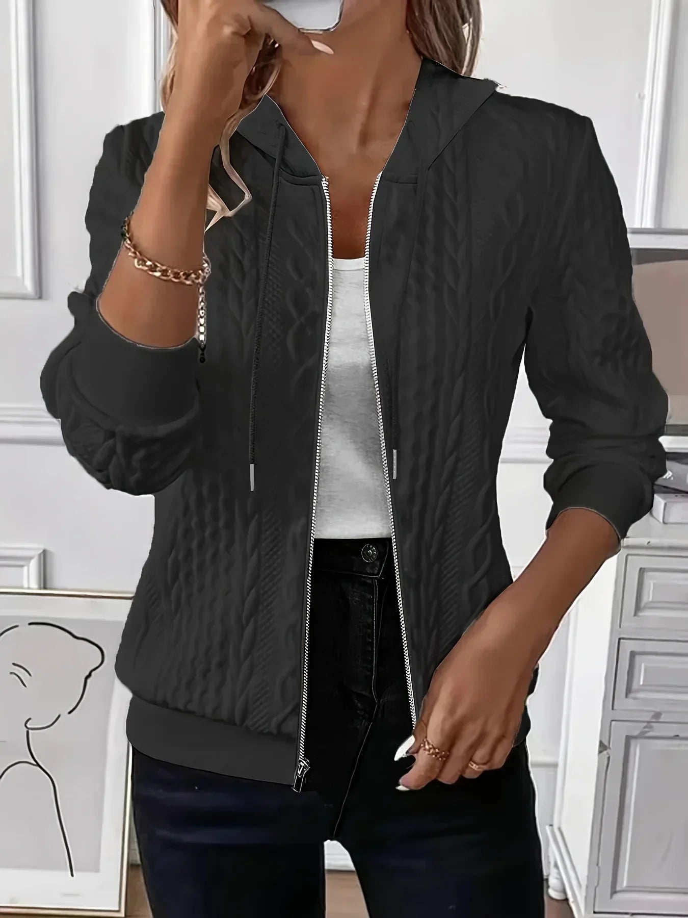 Lena™ - Hoodie with zipper