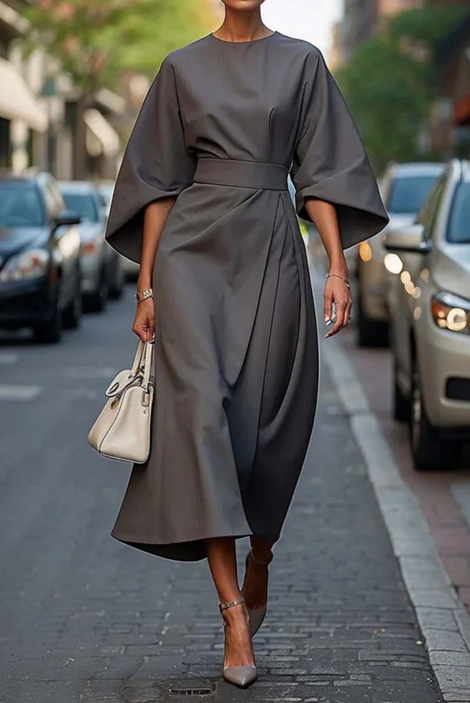 Hope | Elegant Wrap Dress with Belt