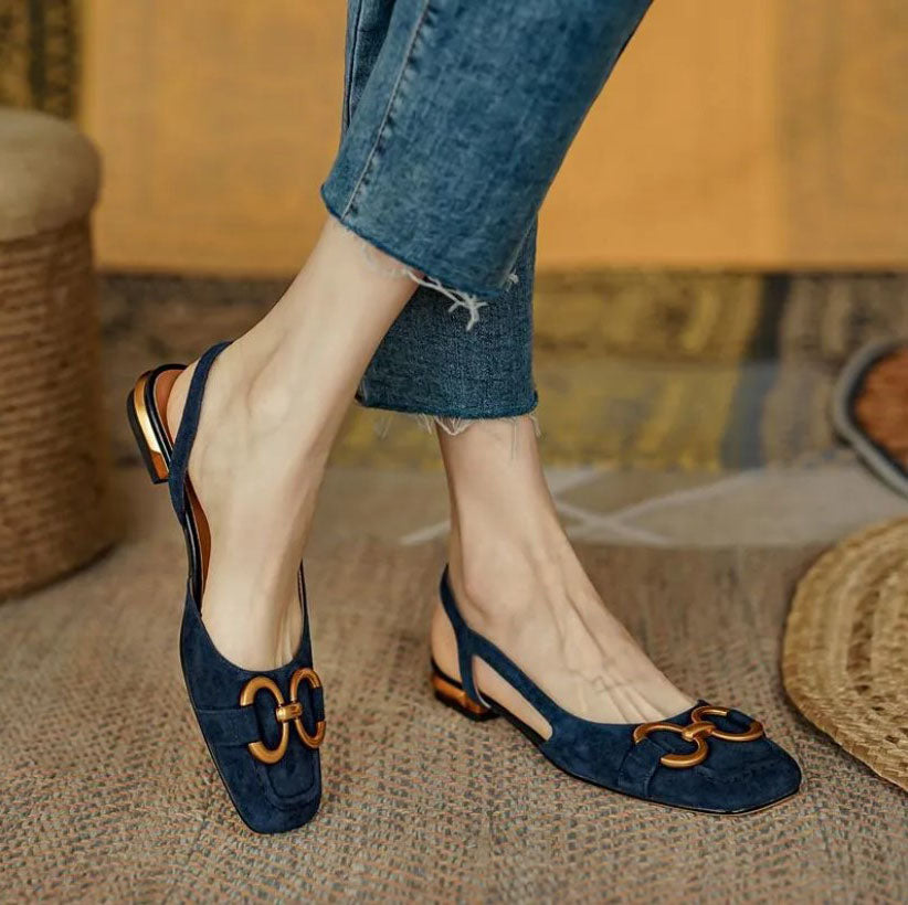 Jennifer | Elegant Loafers with Wooden Accent