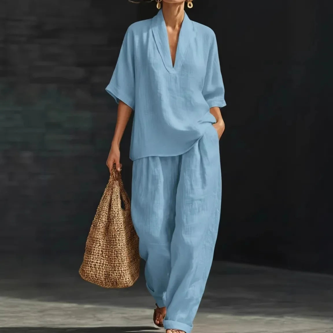 Nemora™ | Cotton Linen Set with a Minimalist Design