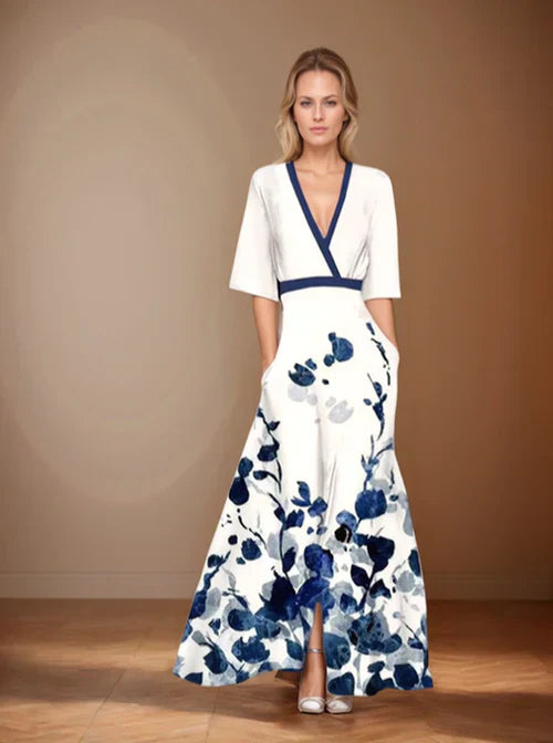 Quendolin | Elegant Floral Maxi Dress