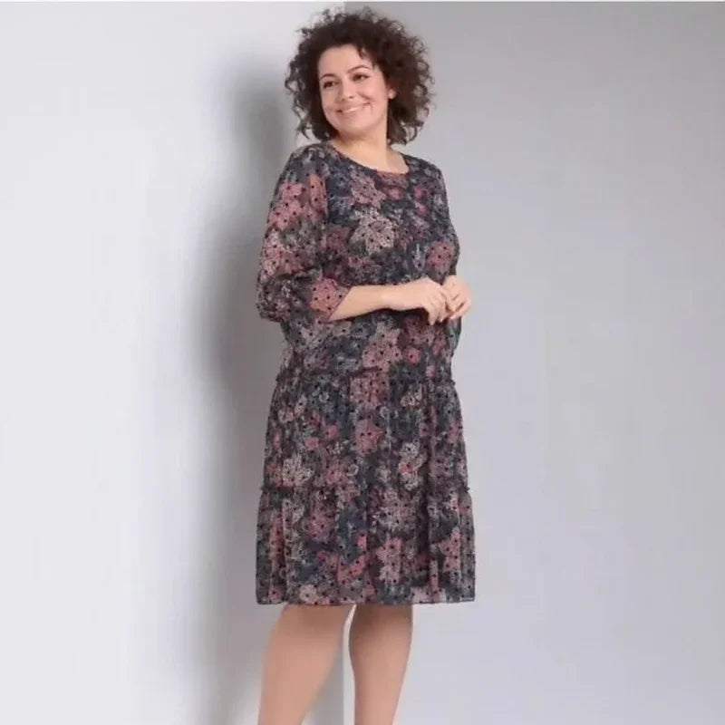 Luana Poeme™ | Dress in Lightweight Chiffon with Puffed Sleeves, A Boho Classic for Free Hearts!