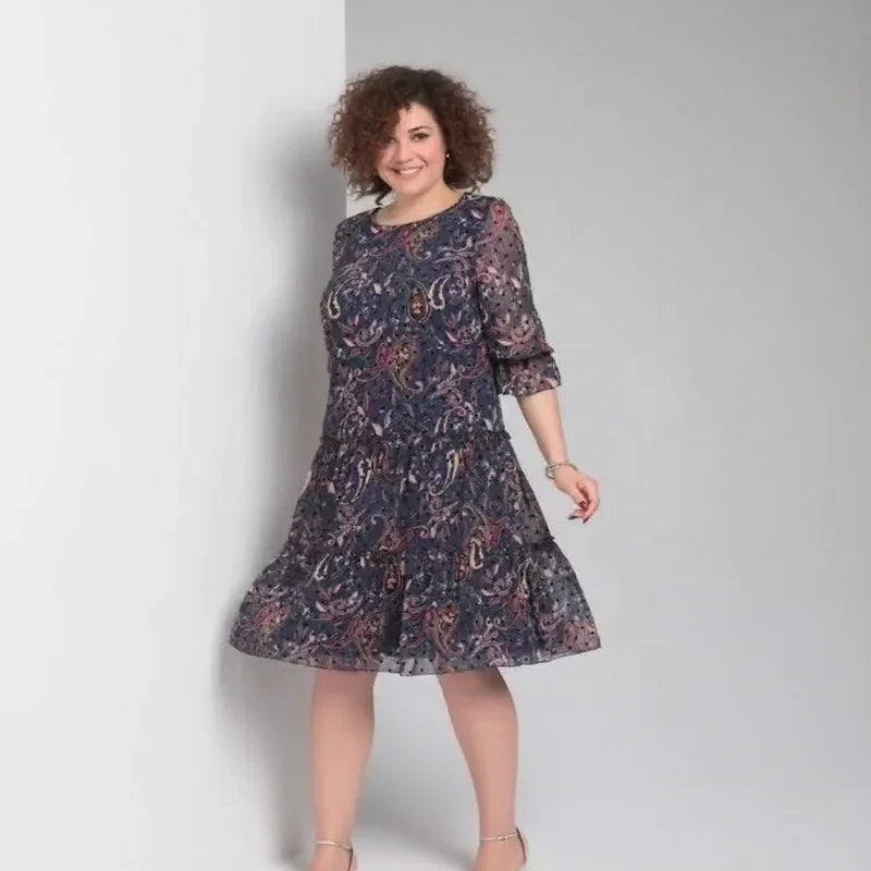Luana Poeme™ | Dress in Lightweight Chiffon with Puffed Sleeves, A Boho Classic for Free Hearts!