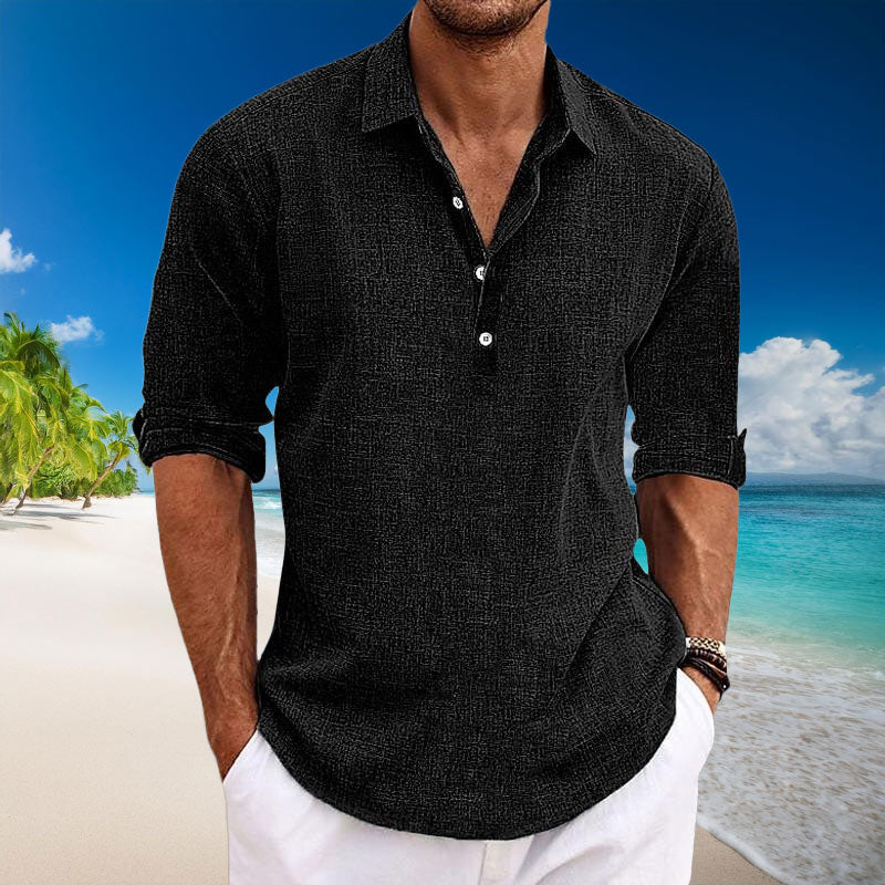 Ebbe | Casual Linen Long-Sleeve Shirt