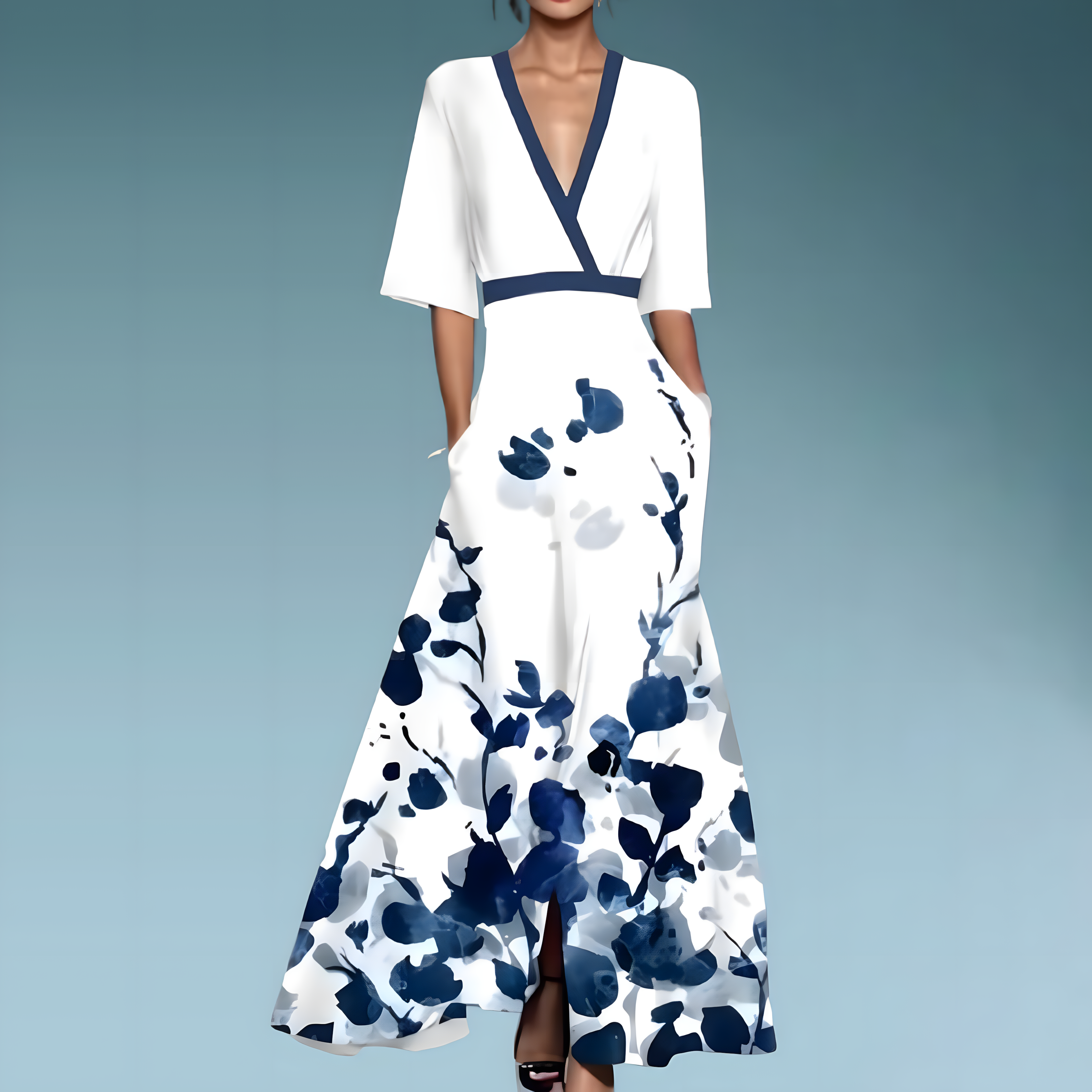 Amelia | Stylish Floral Maxi Dress