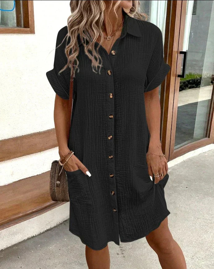 Christina | Breeze Path Button Dress
