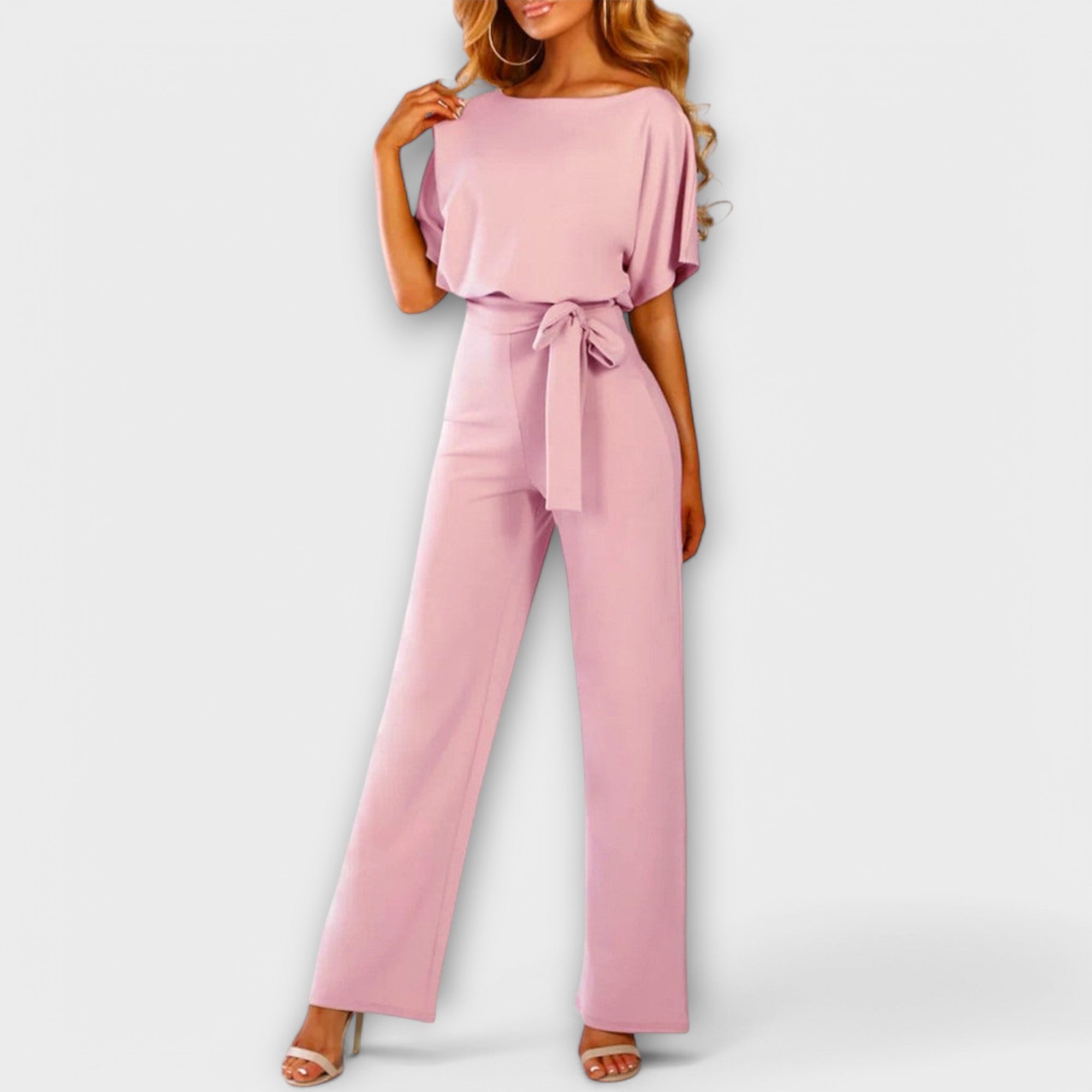 Jenny | Stylish Belted Wide-Leg Jumpsuit