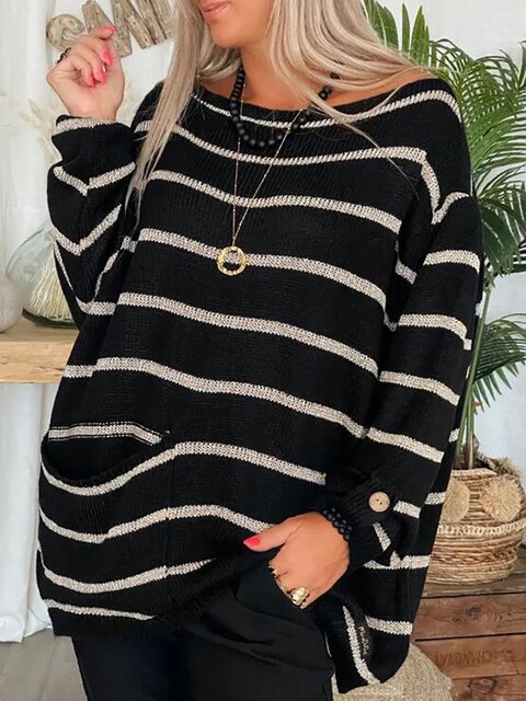 Leonie- Elegant striped sweater™