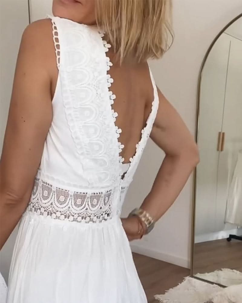 ROSE™ - LACE V-NECK CAMI DRESS