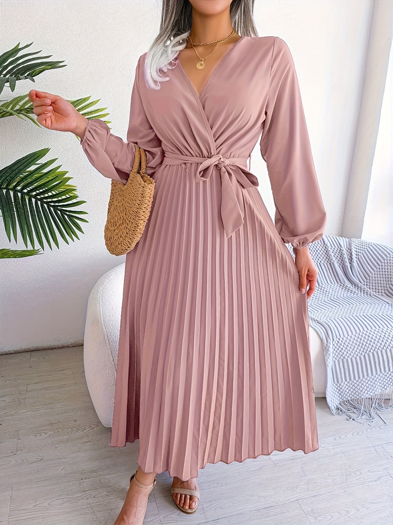 Caitlin | Classic Pleated Waist Dress
