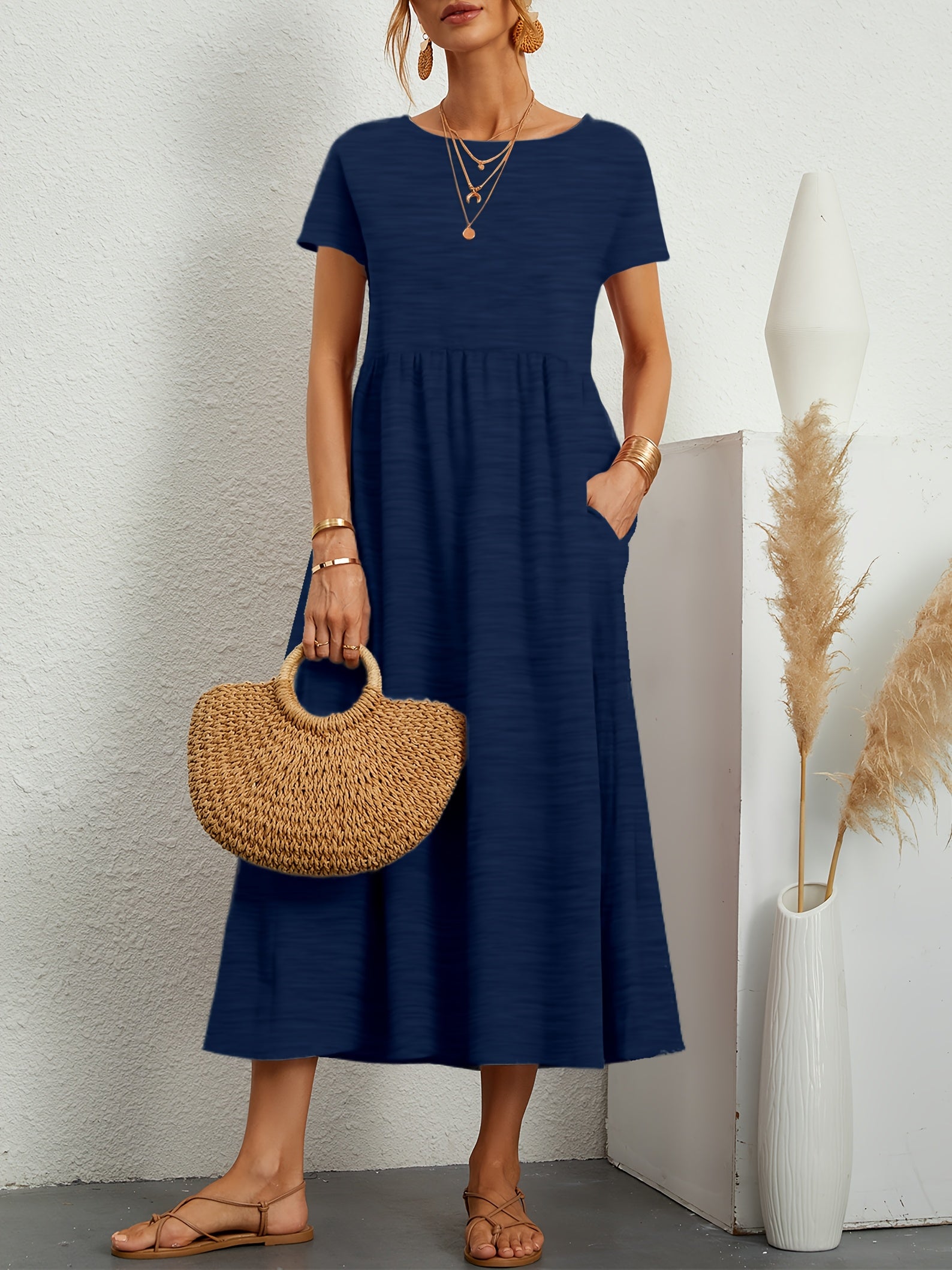 Bianca | Stylish Casual Midi Dress