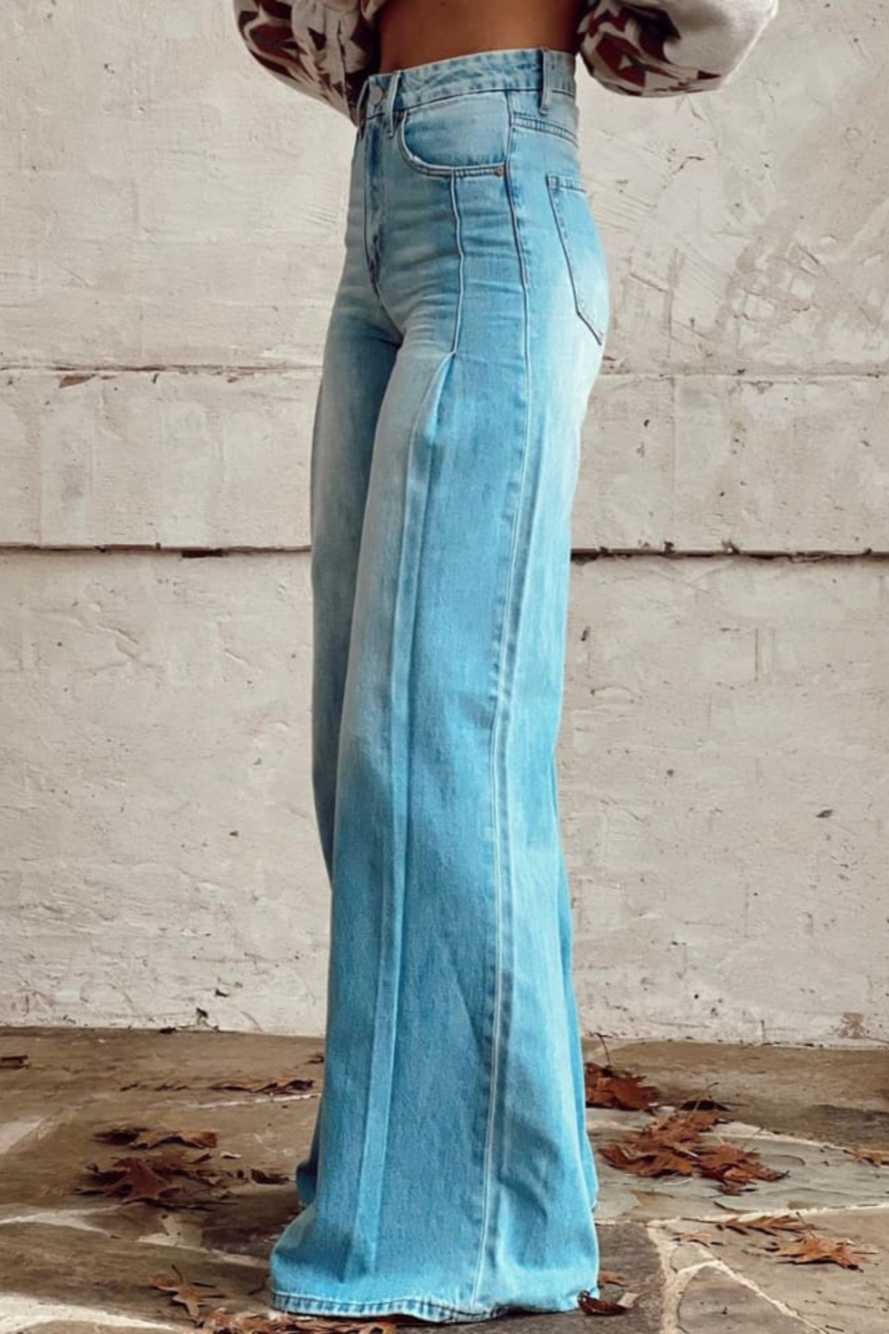 Karen | Trendy High-Waisted Wide-Leg Jeans