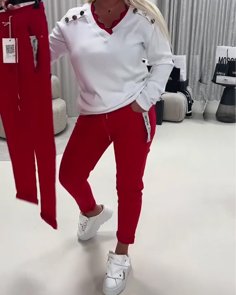 Pants Fashion Stretch Drawstring