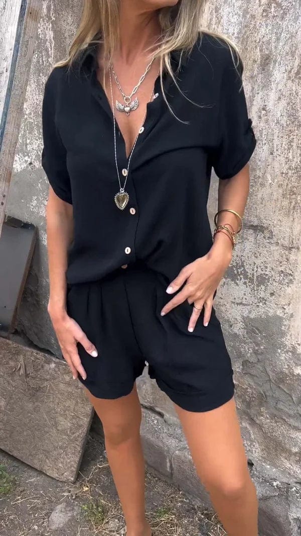 Linea | Casual Relaxed-Fit Shirt and Shorts Set