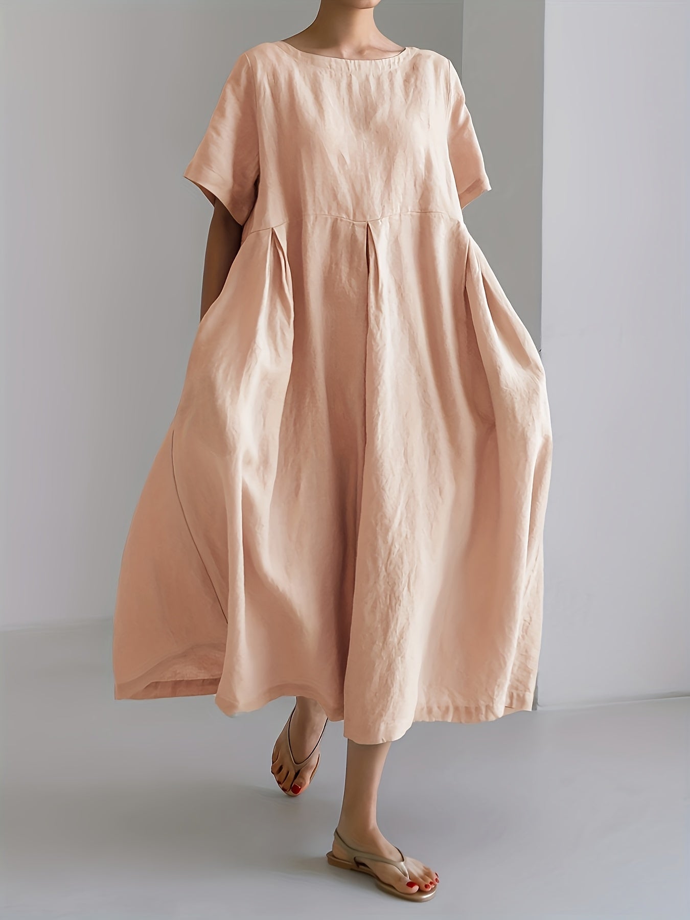 Jennifer | Relaxed Flare Linen Dress