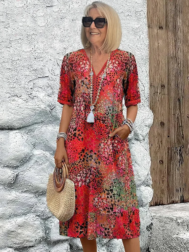 Dakota | Vibrant Floral Print Dress
