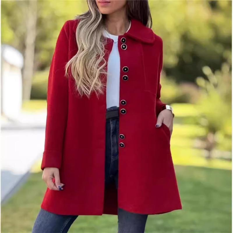 Chloe | Women's Transitional Coat with Button Placket