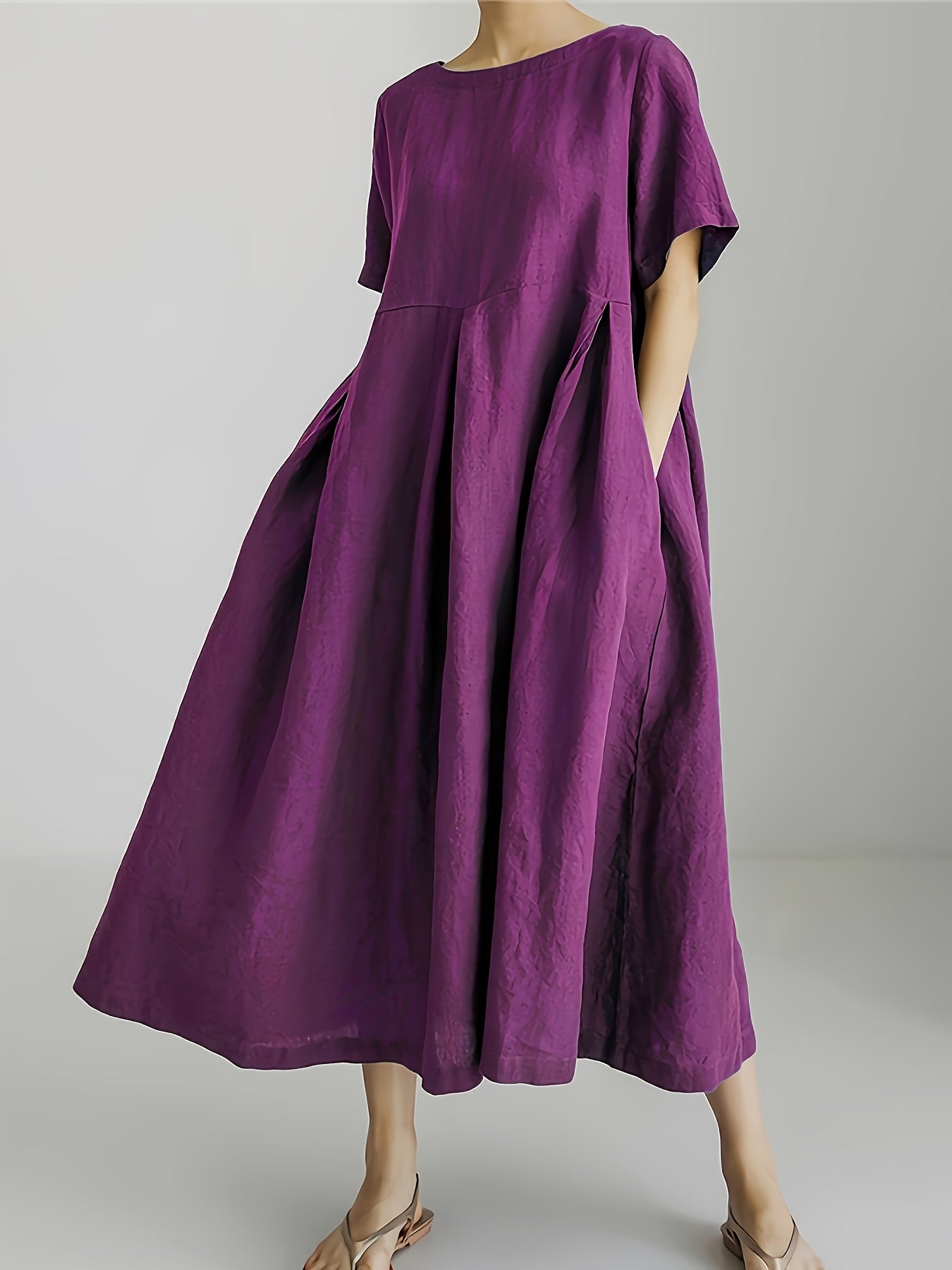 Jennifer | Relaxed Flare Linen Dress