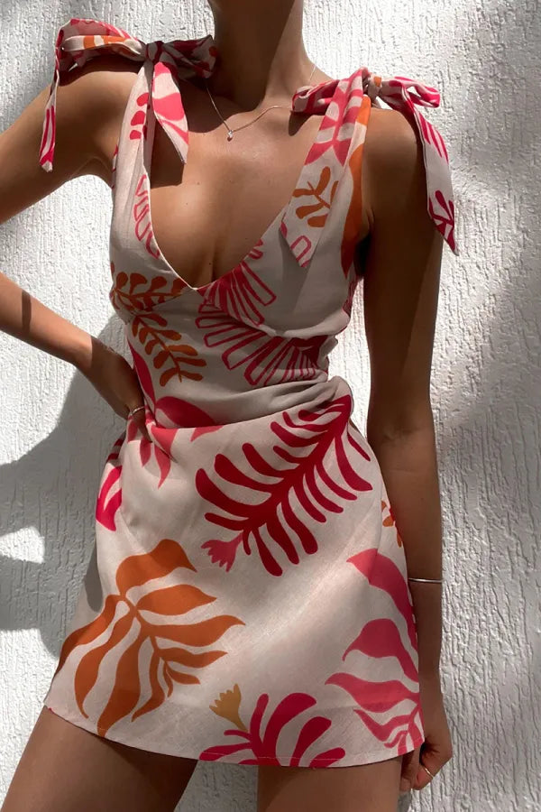 Dawn | Tie-Shoulder Mini Dress