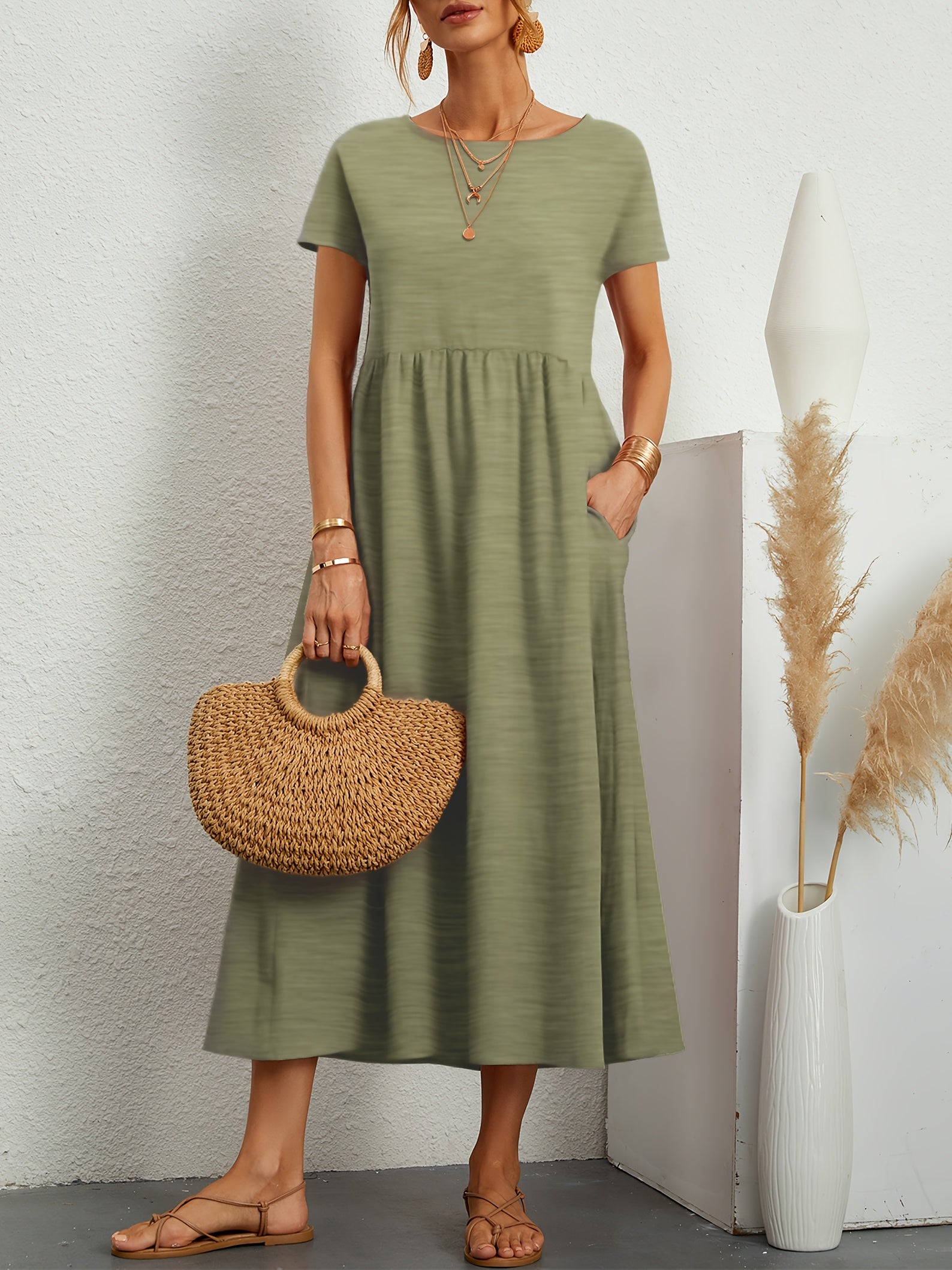 Bianca | Stylish Casual Midi Dress