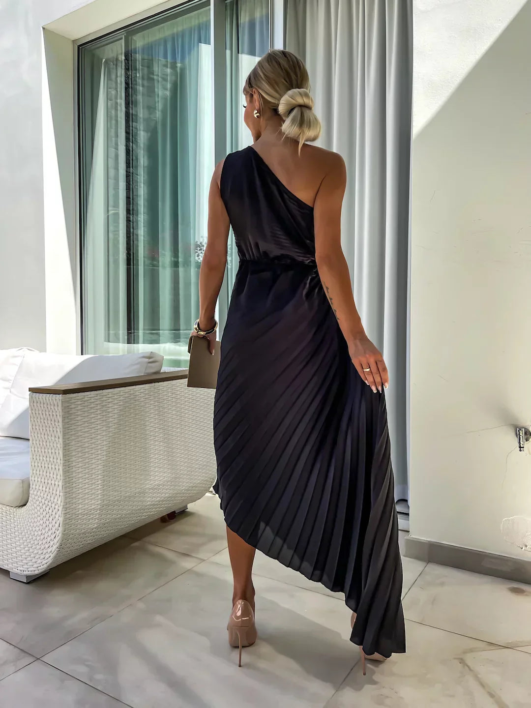Chloe | Elegant Pleated Summer Dress