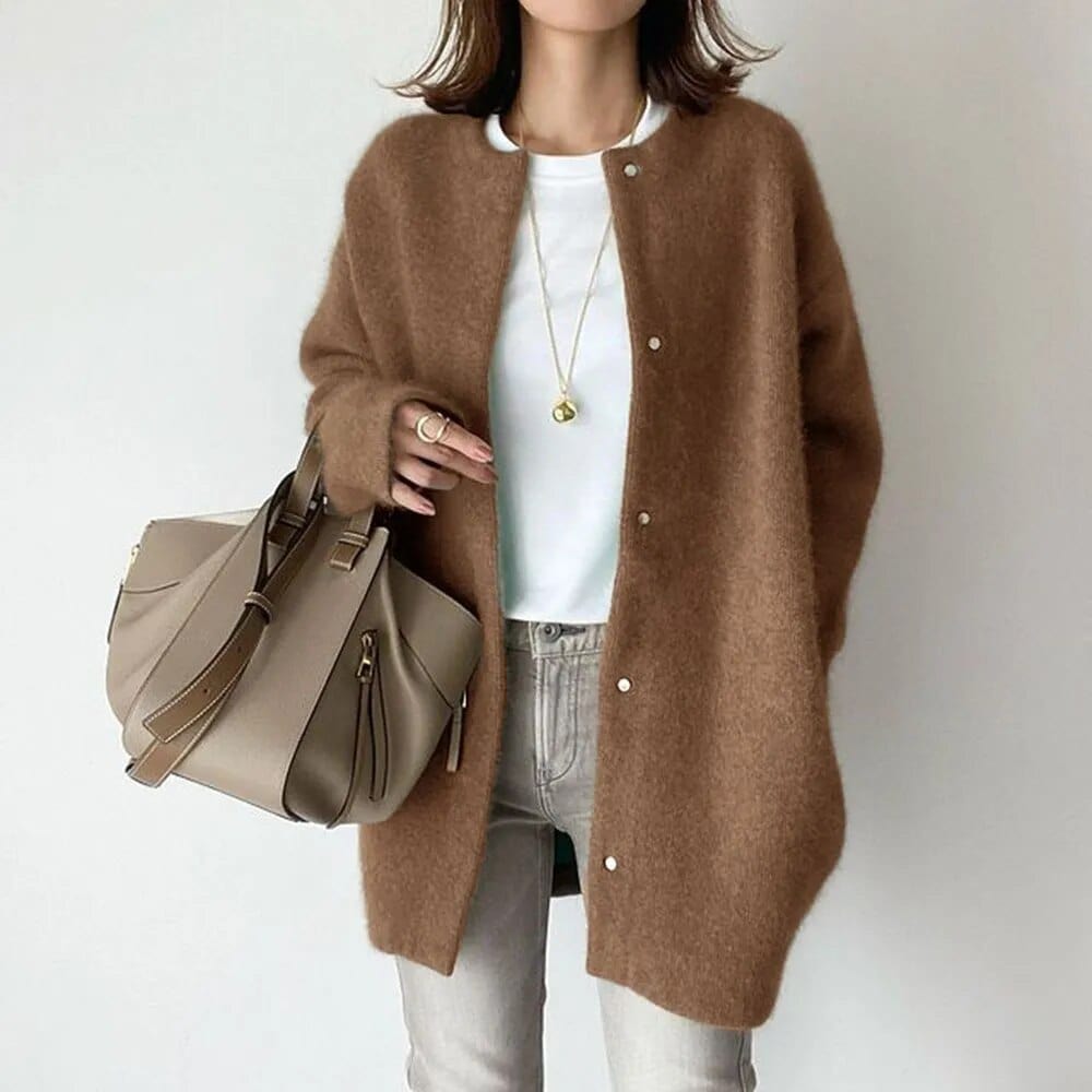 Vanna™ | Luxurious Buttoned Knit Jacket