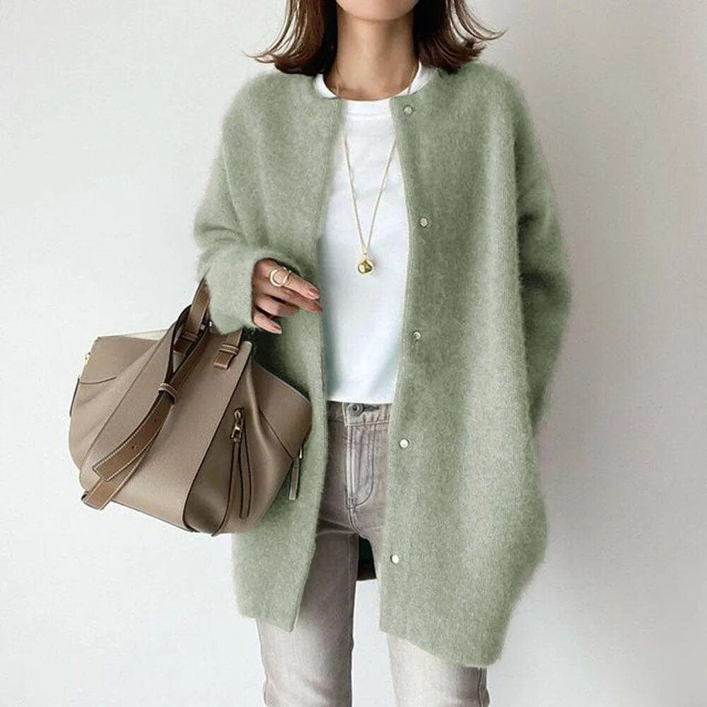 Vanna™ | Luxurious Buttoned Knit Jacket