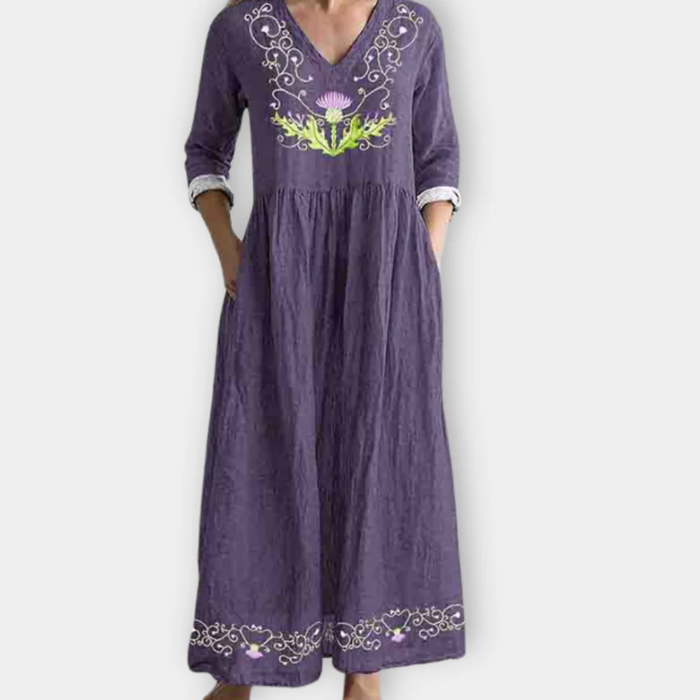 Grace | Stylish Embroidered Maxi Dress