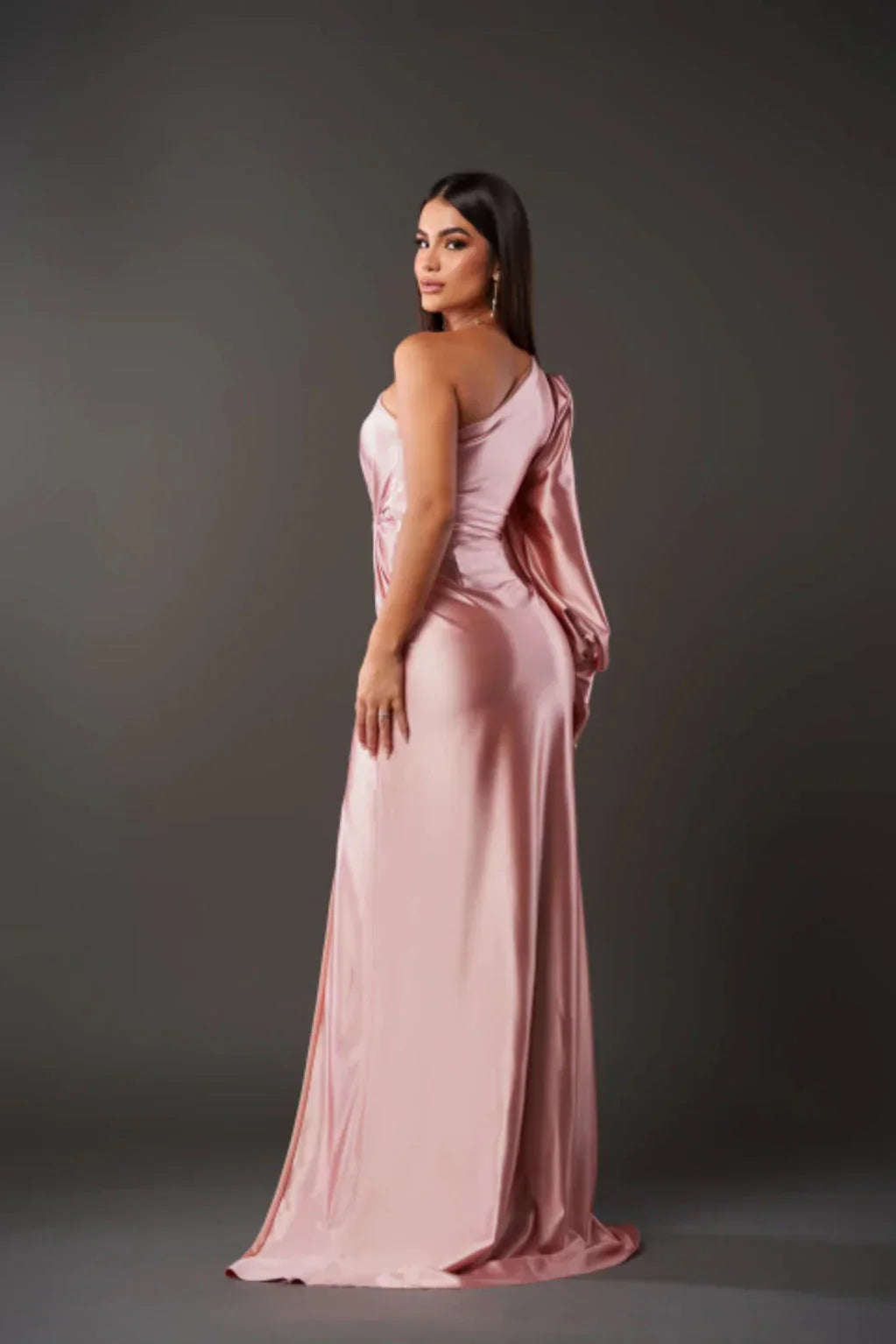 Alexa | One Shoulder Draped Maxi Dress