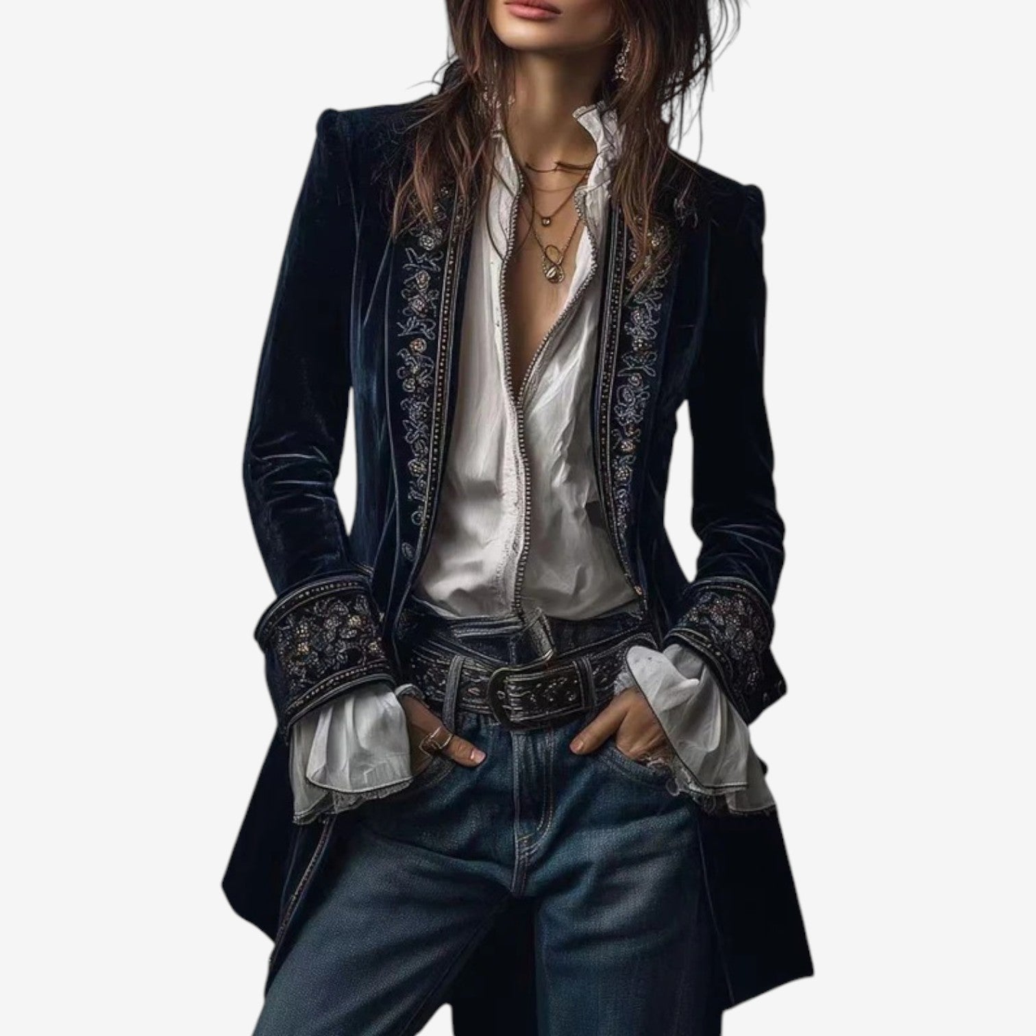 Ramousse™ | Embroidered Blazer