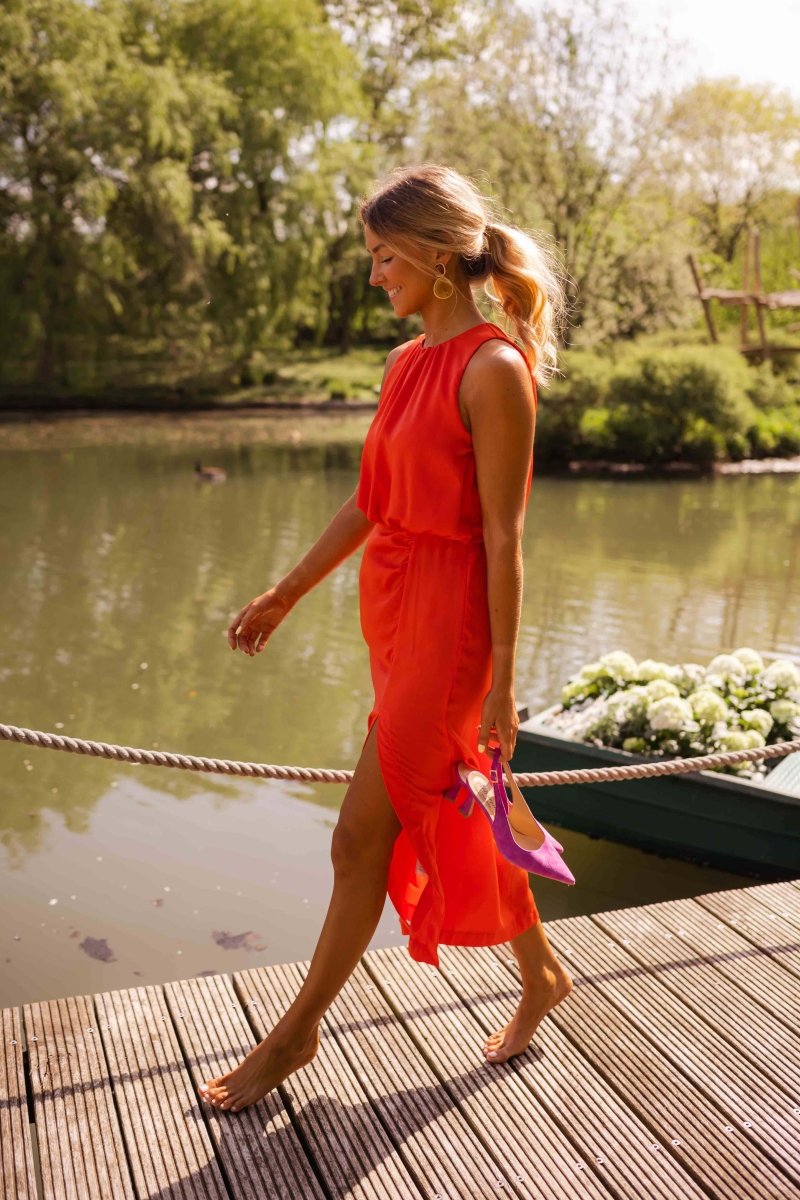 Lisa | Elegant Sleeveless Split Dress
